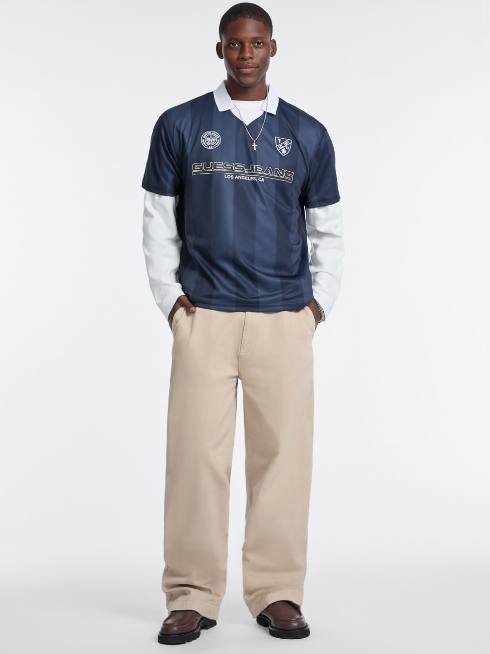 Wide Leg Chino Pants - Guess