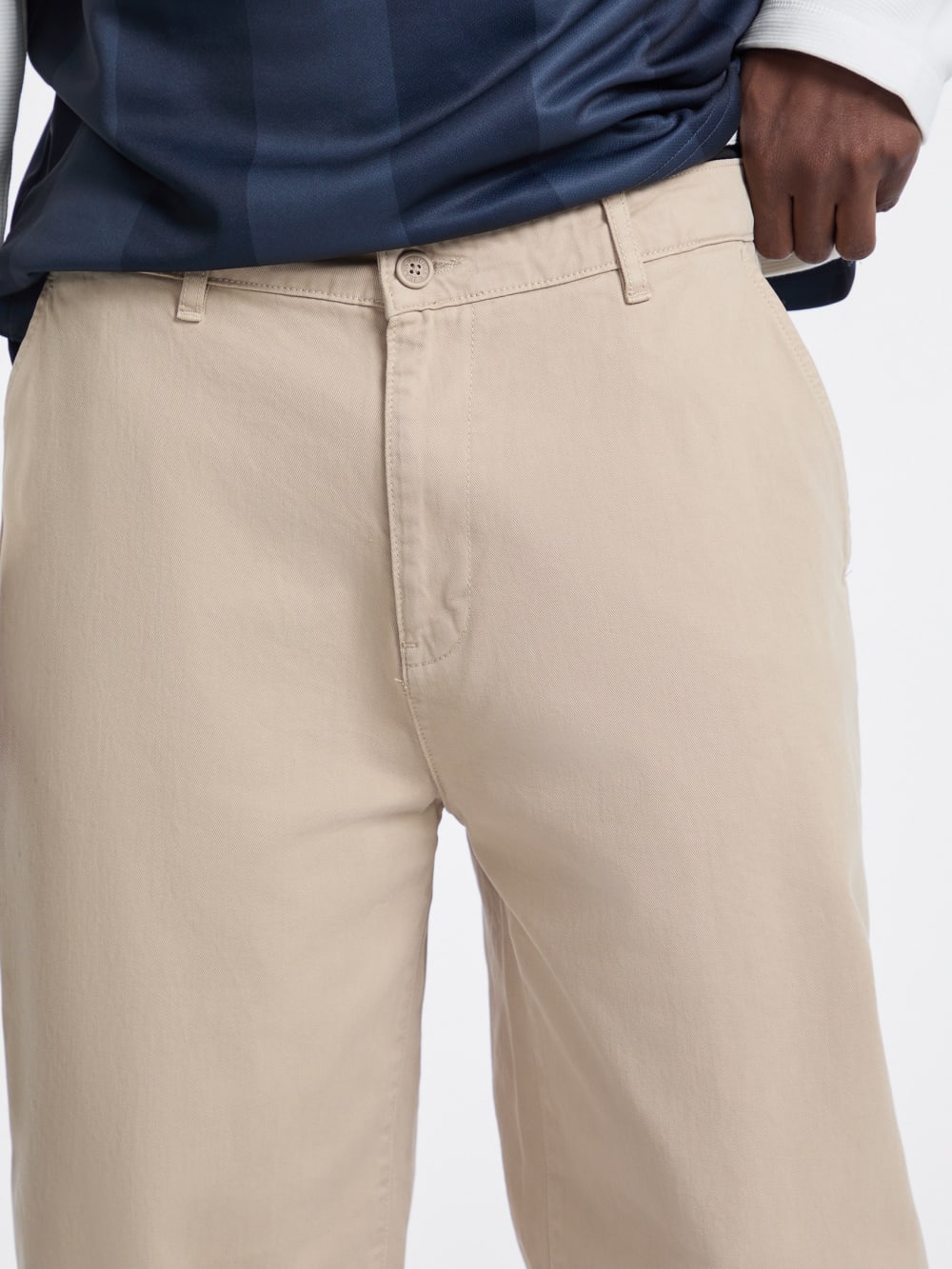 Wide Leg Chino Pants - Guess