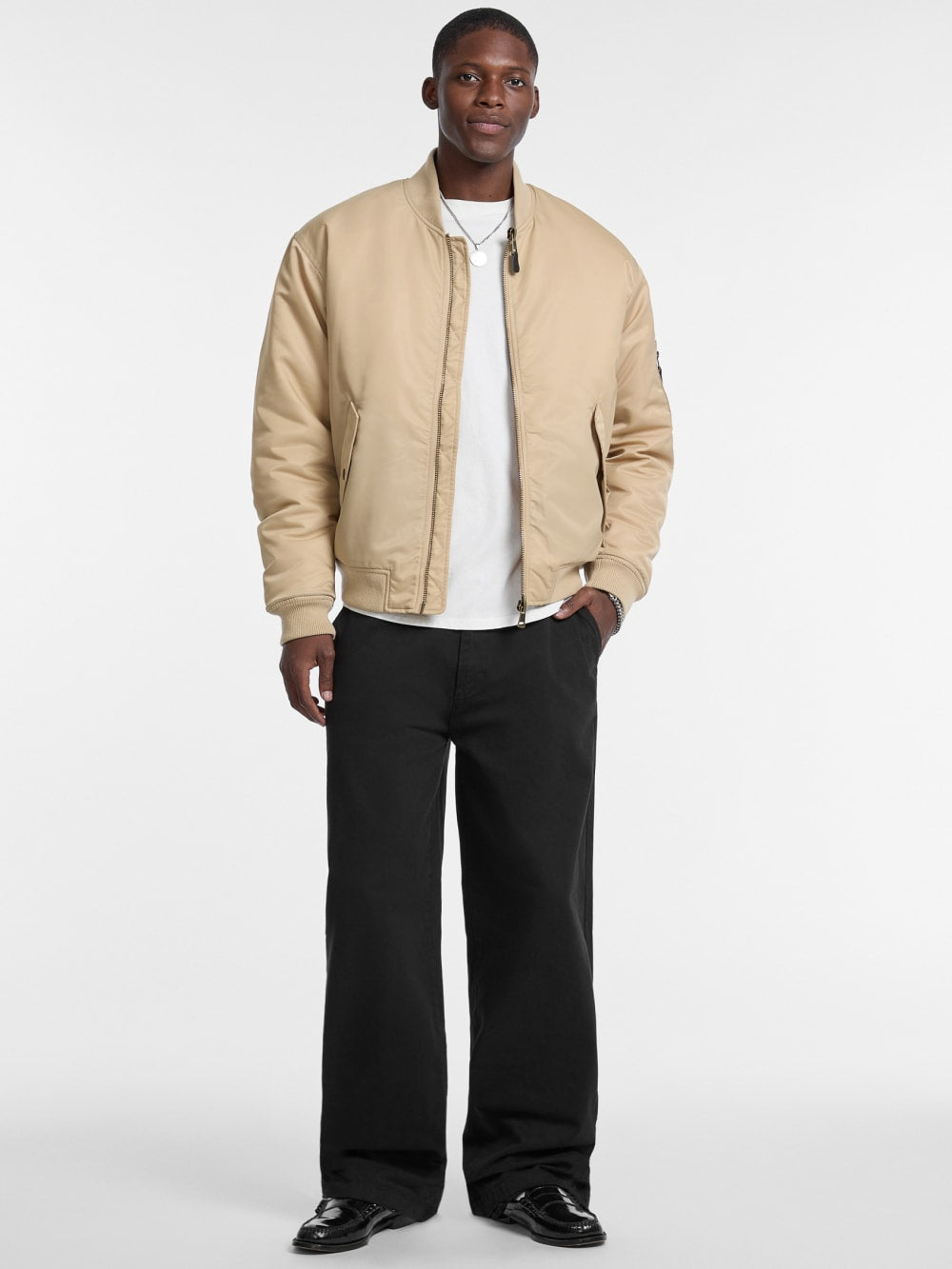 Wide Leg Chino Pants - Guess