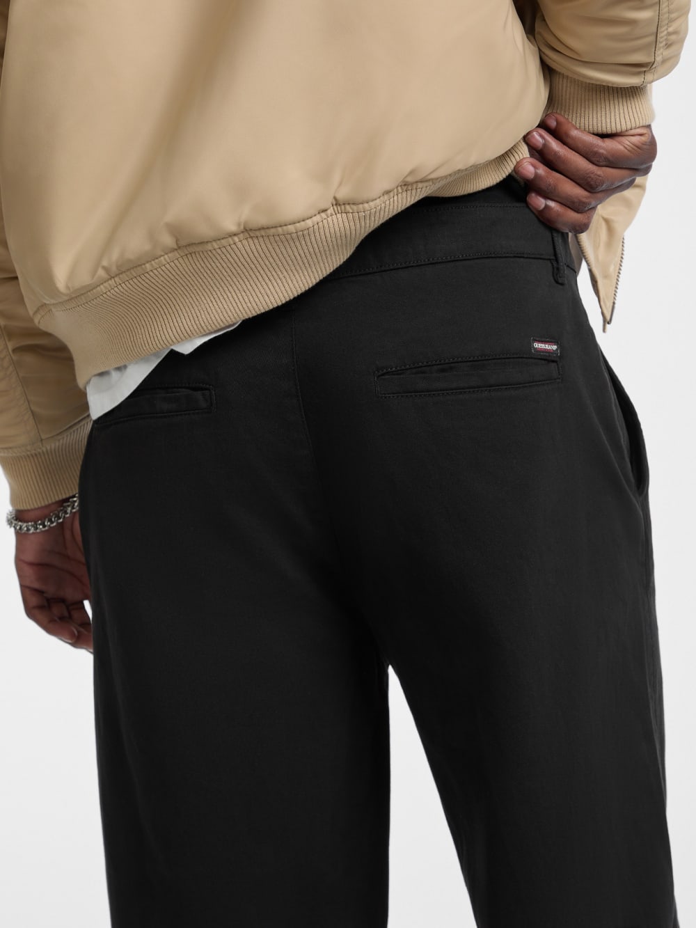 Wide Leg Chino Pants - Guess