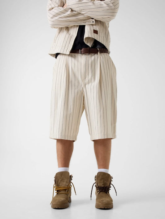 Striped baggy bermuda - Guess
