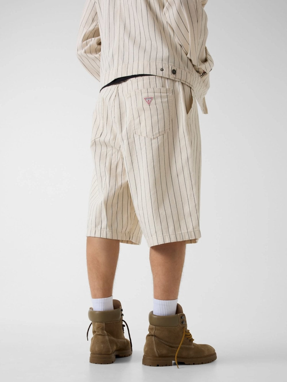 Striped baggy bermuda - Guess