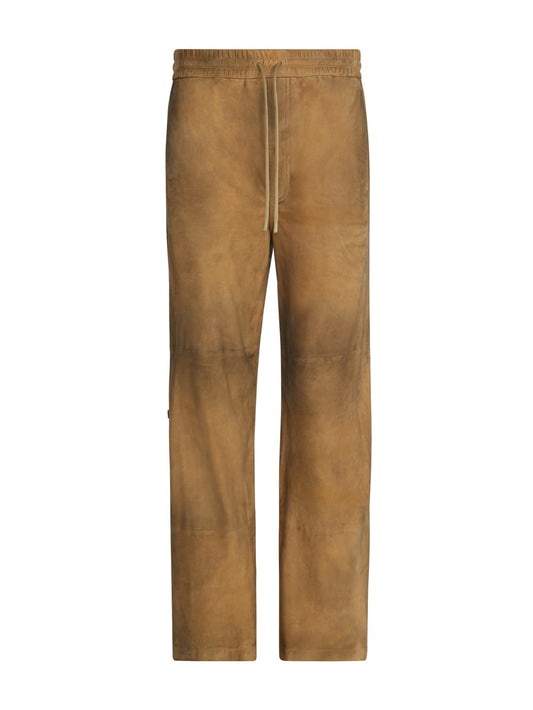 suede snap-button relaxed pant - Guess