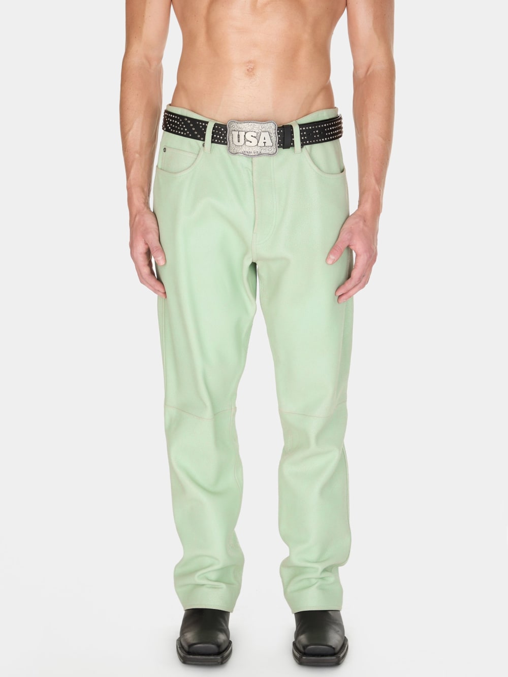 crackle leather pant - Guess