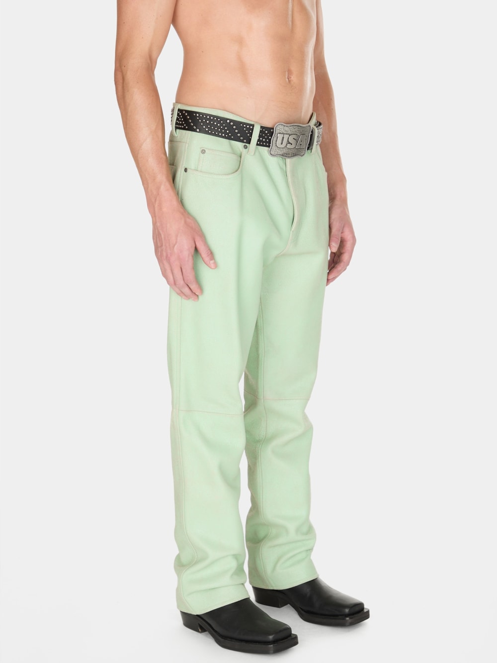 crackle leather pant - Guess