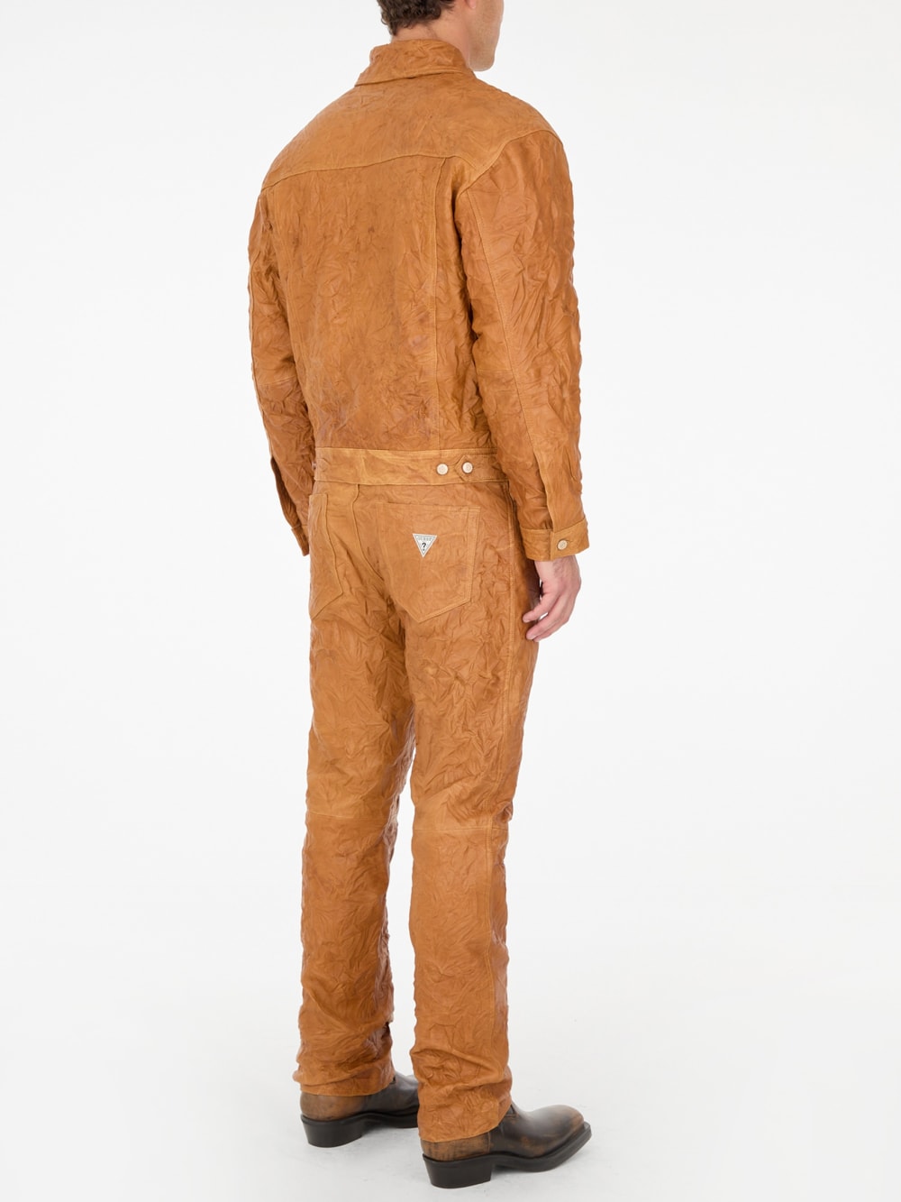 crinkle leather pant - Guess