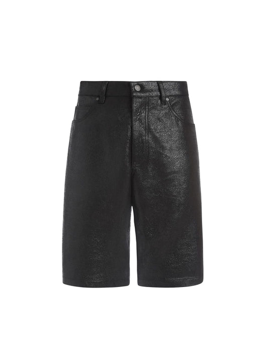 crackle leather short - Guess