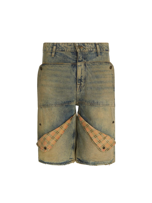 washed denim utility short - Guess