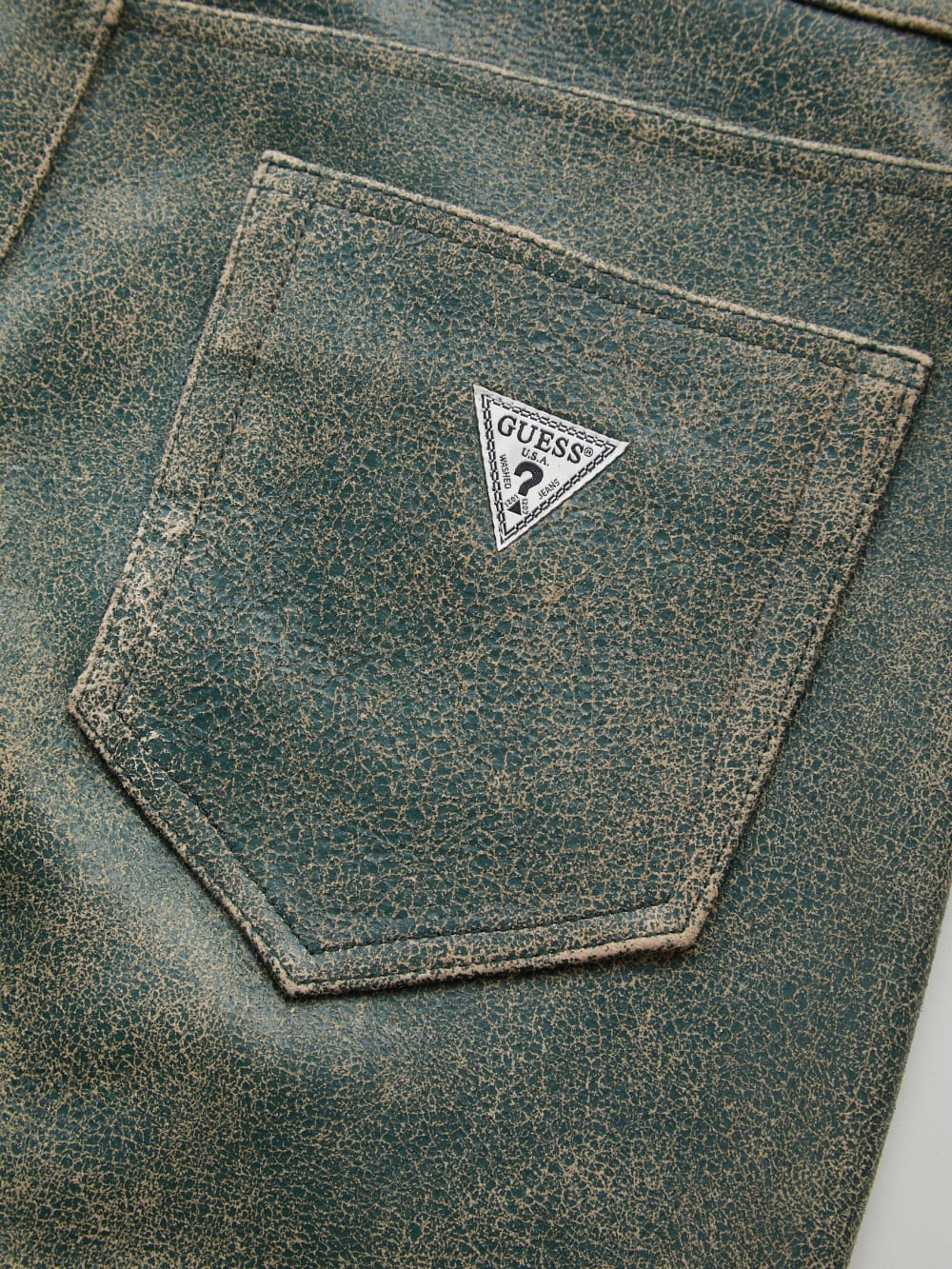crackle leather short - Guess