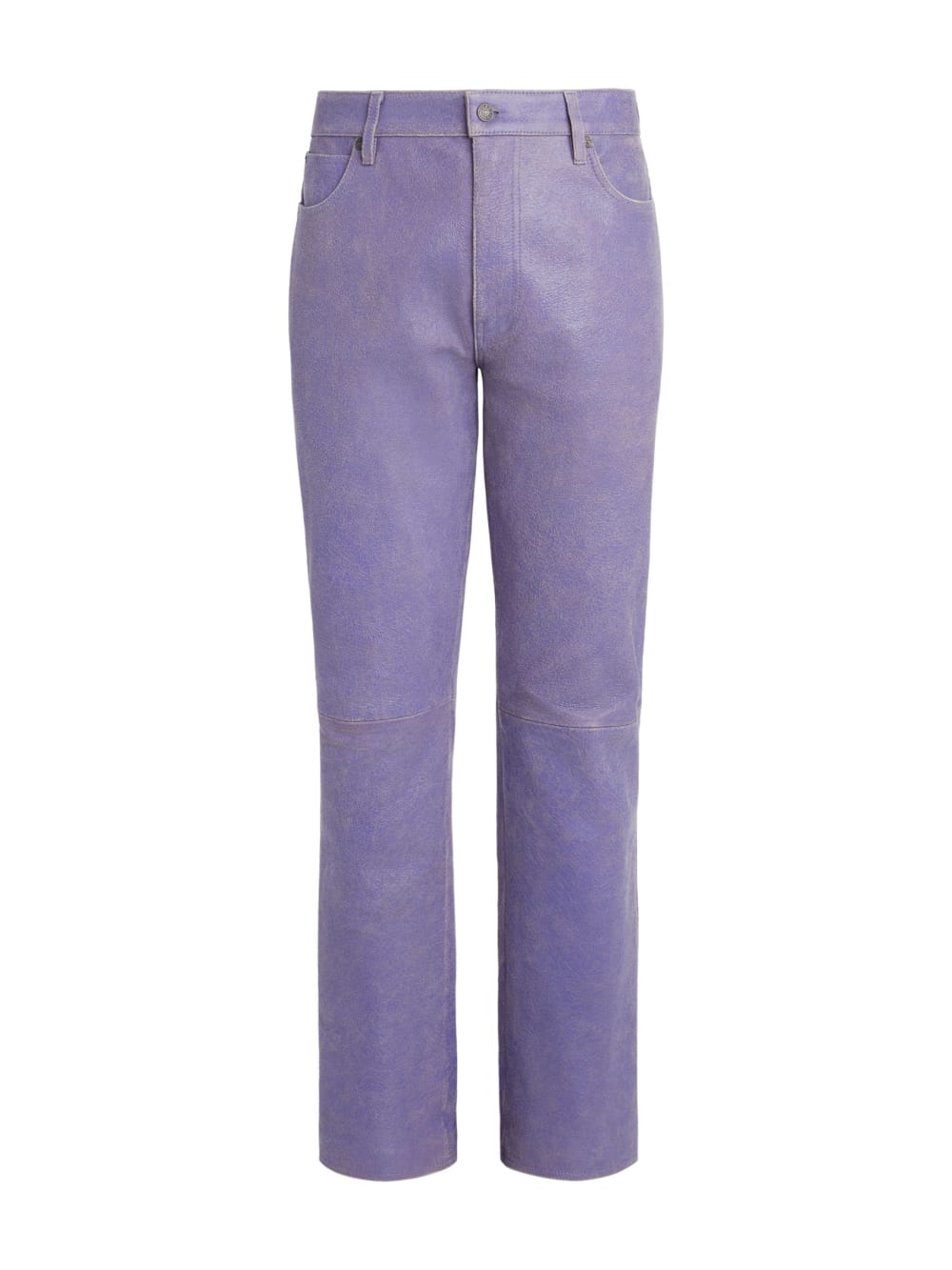 Cracked Leather Flared Pants - Guess
