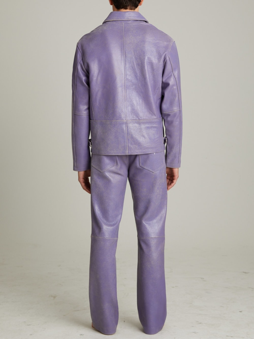 Cracked Leather Flared Pants - Guess