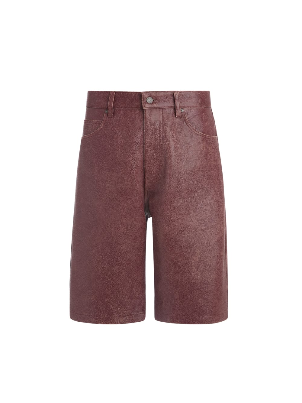crackle leather short - Guess
