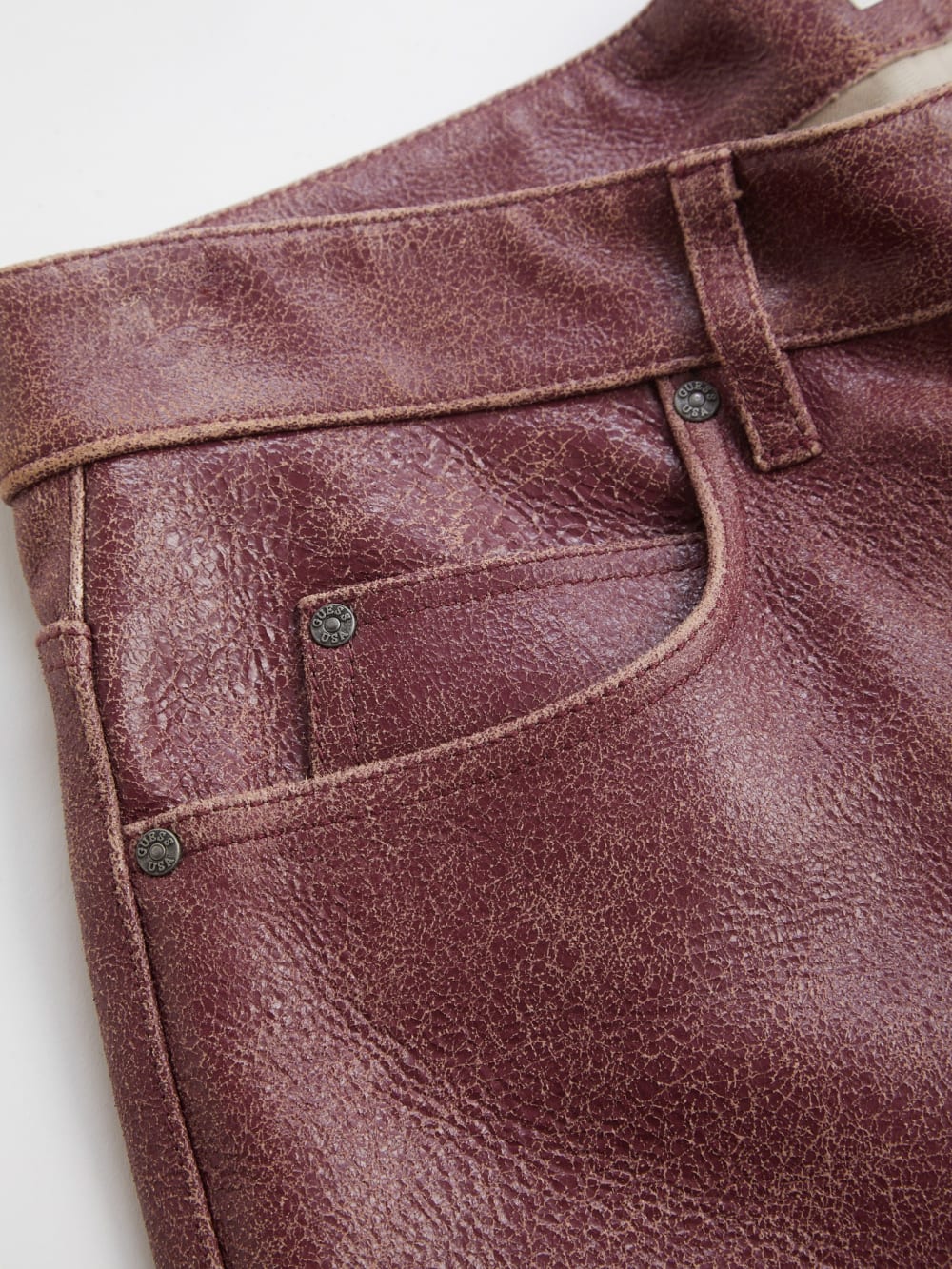 crackle leather short - Guess