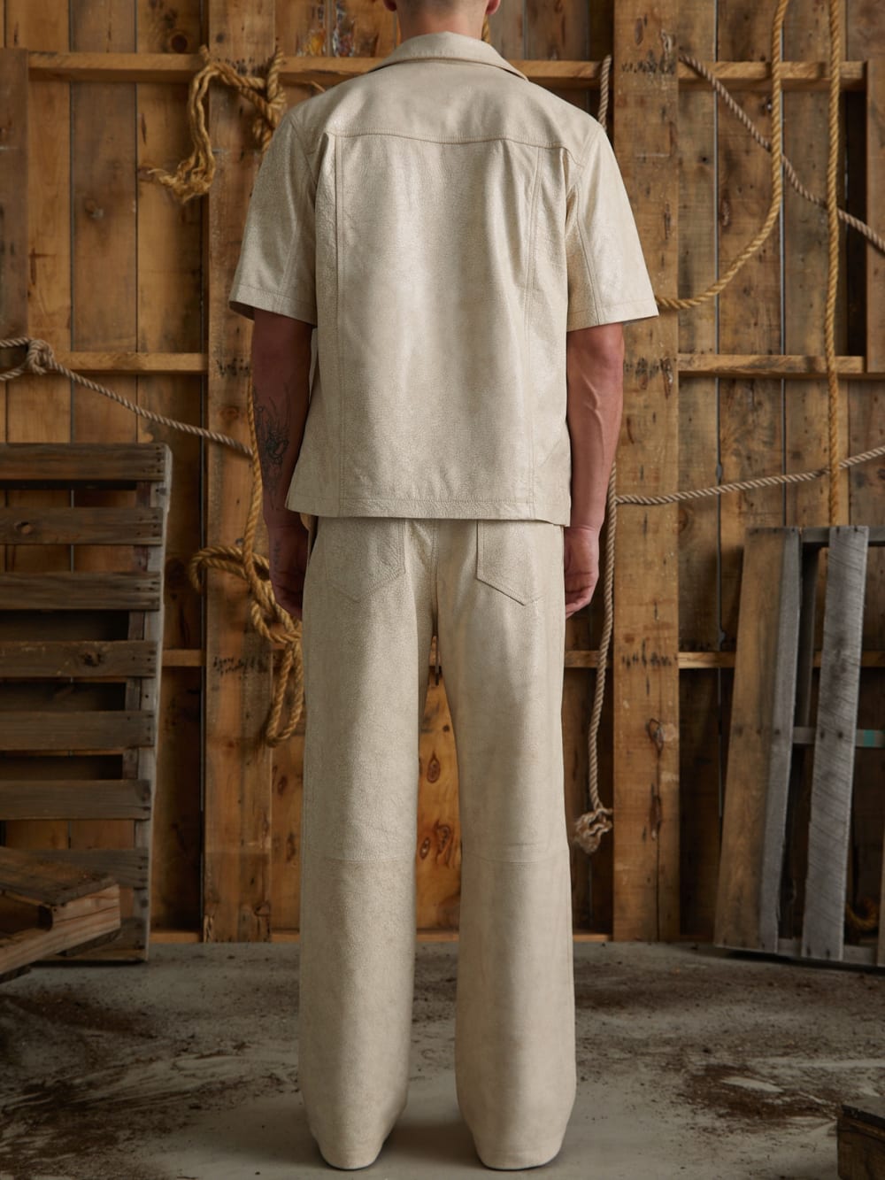 leather joggers - Guess
