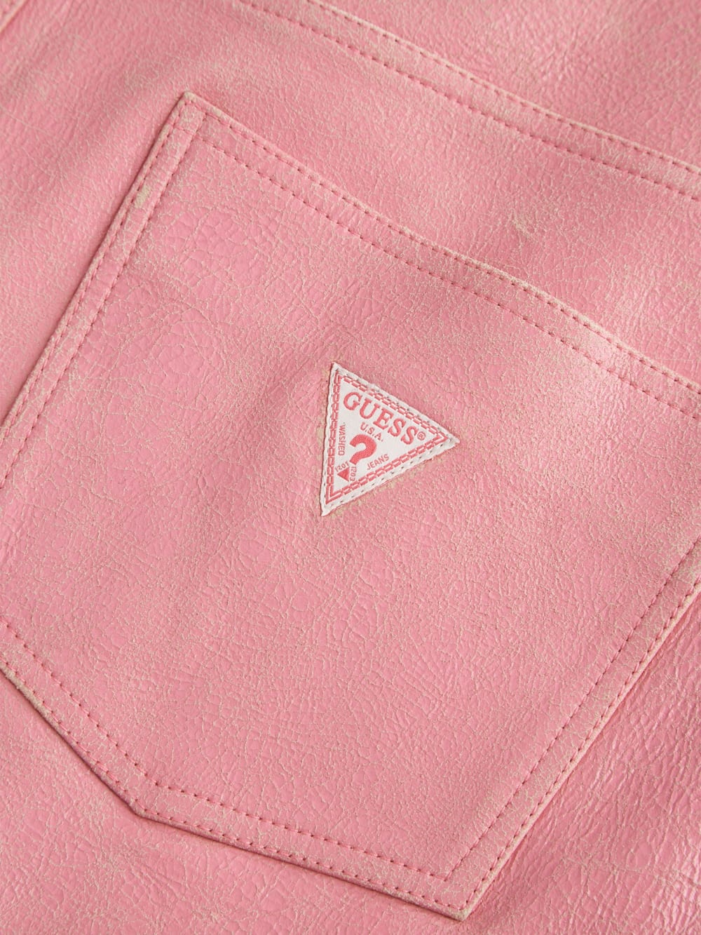 Cracked Leather Shorts - Guess