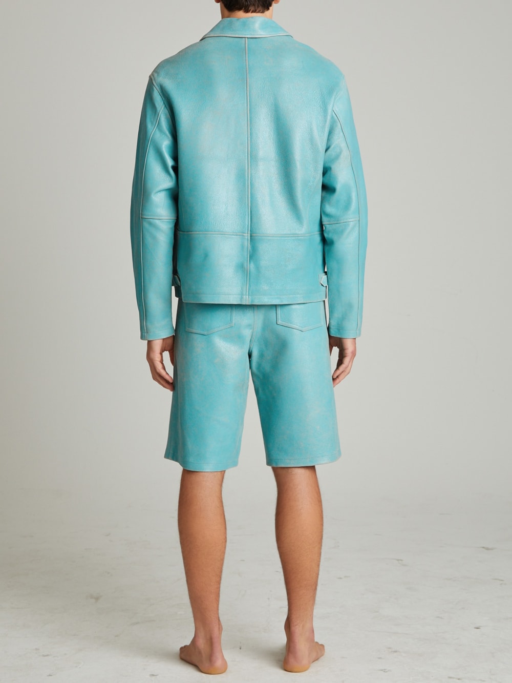 Cracked Leather Shorts - Guess