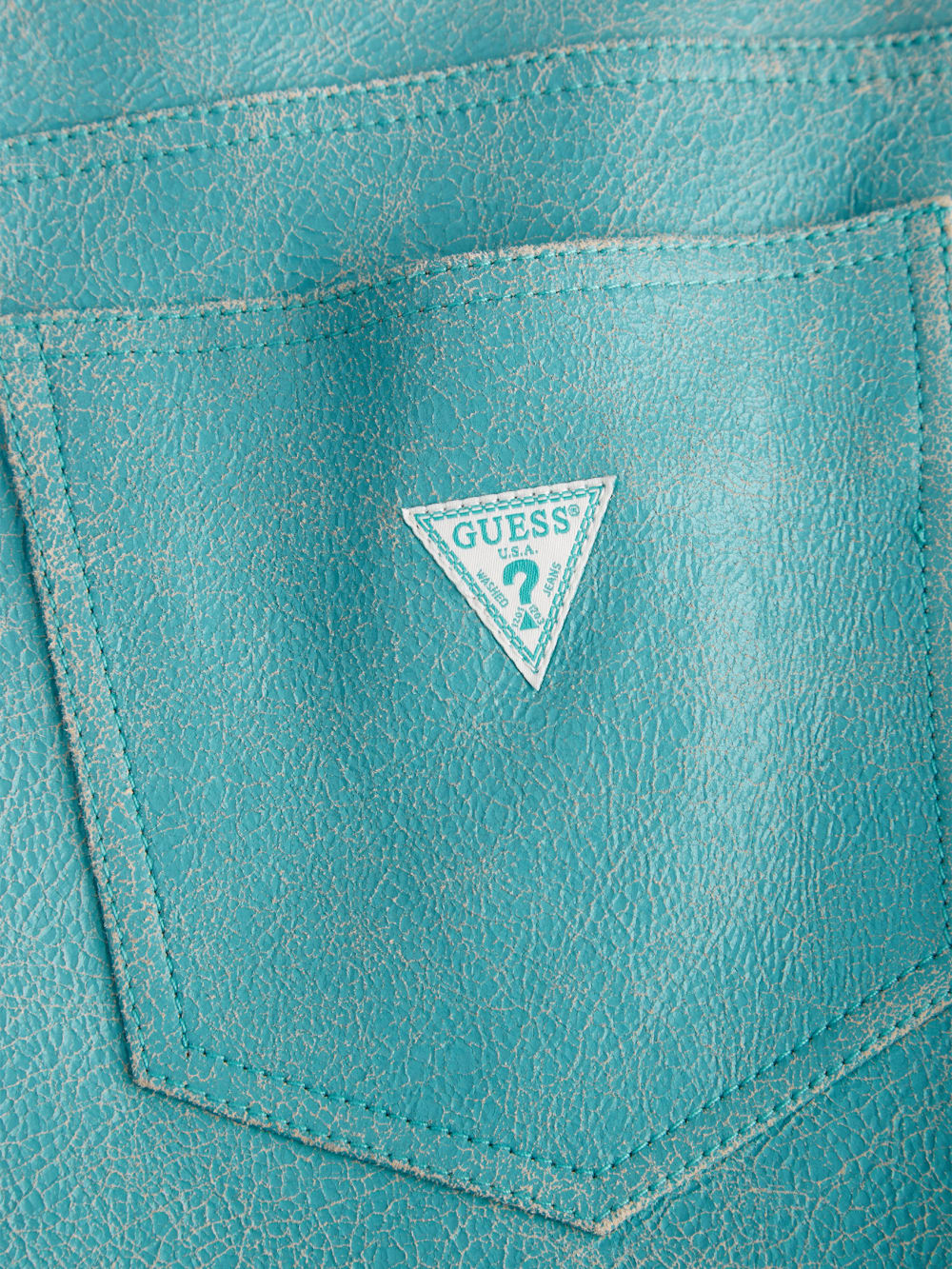 Cracked Leather Shorts - Guess