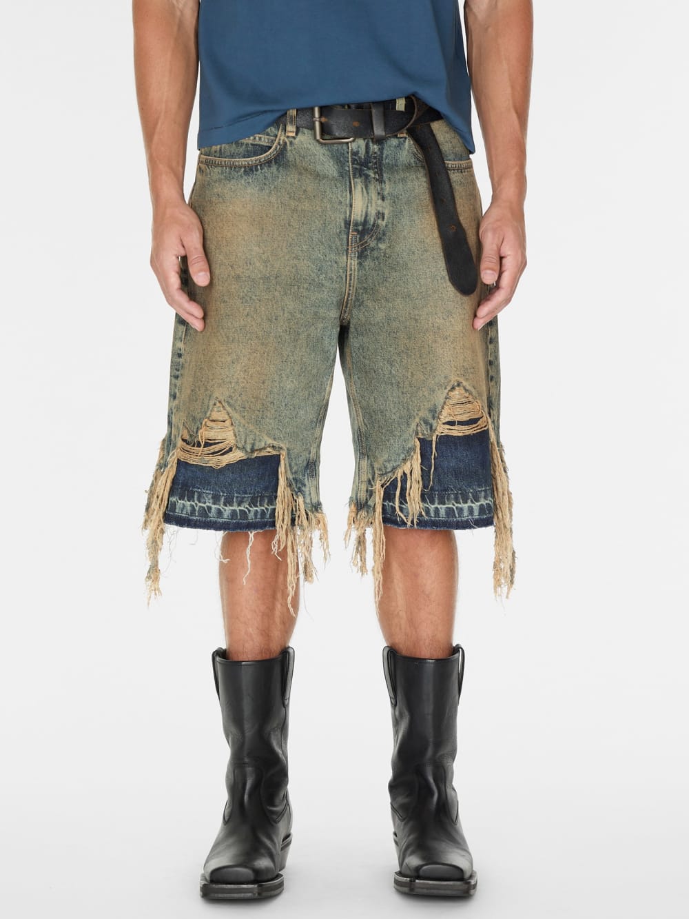 distressed denim short - Guess