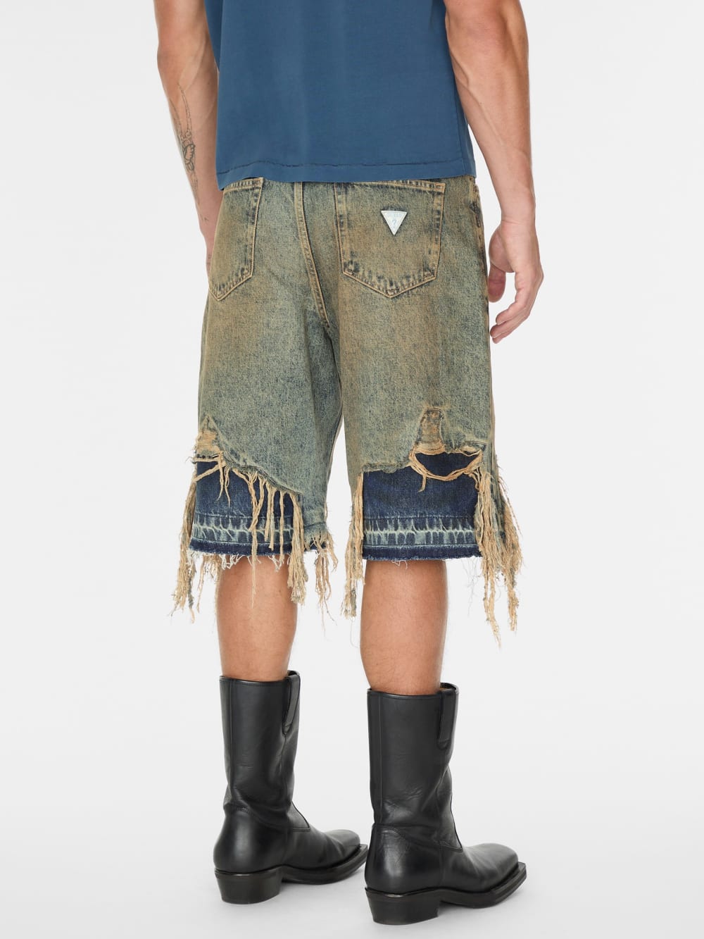 distressed denim short - Guess