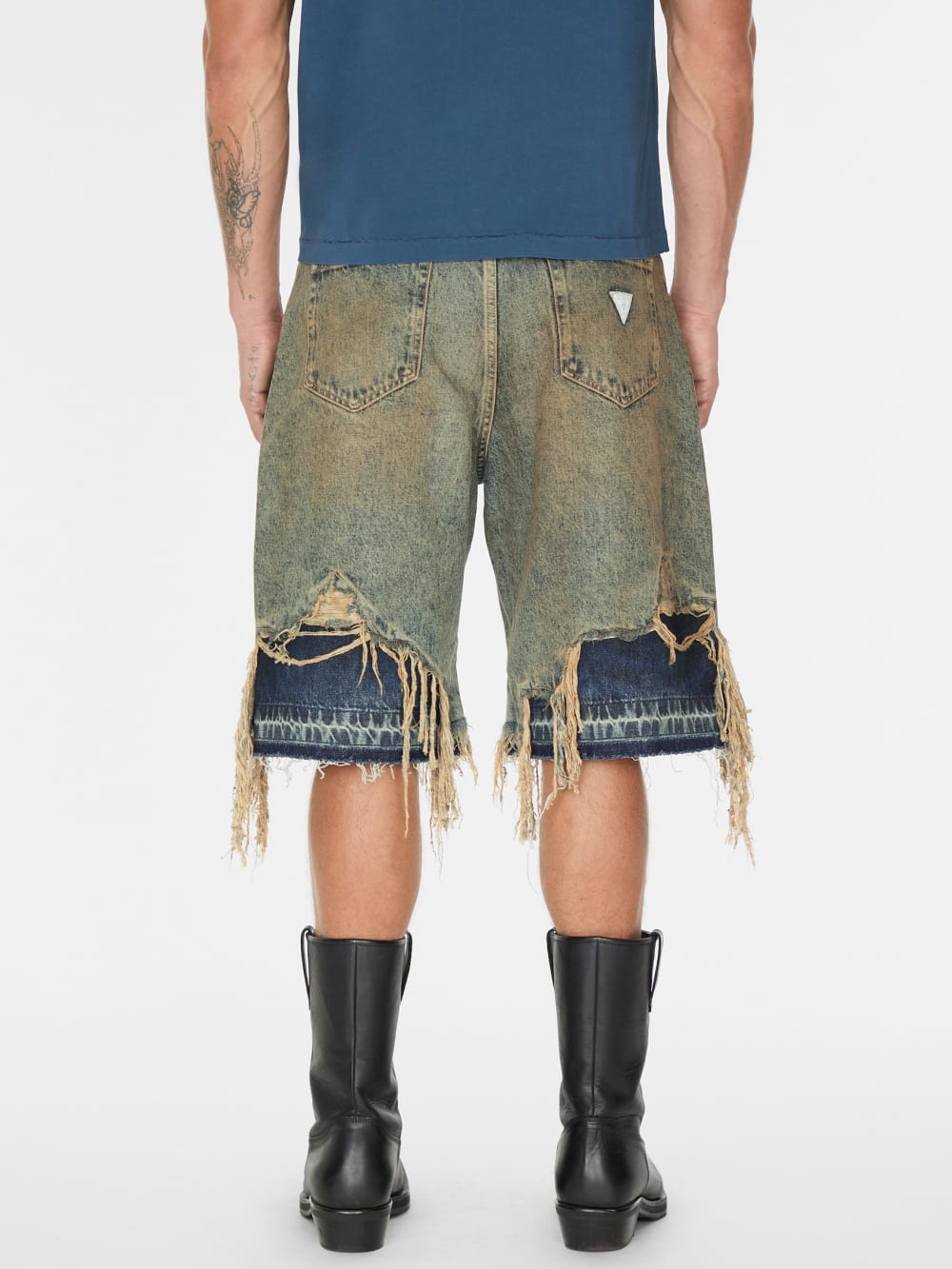 distressed denim short - Guess