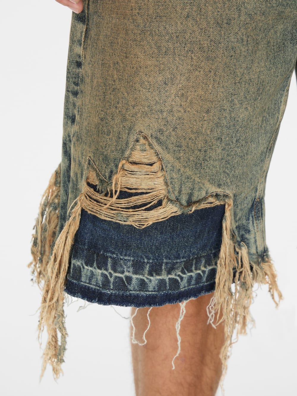 distressed denim short - Guess