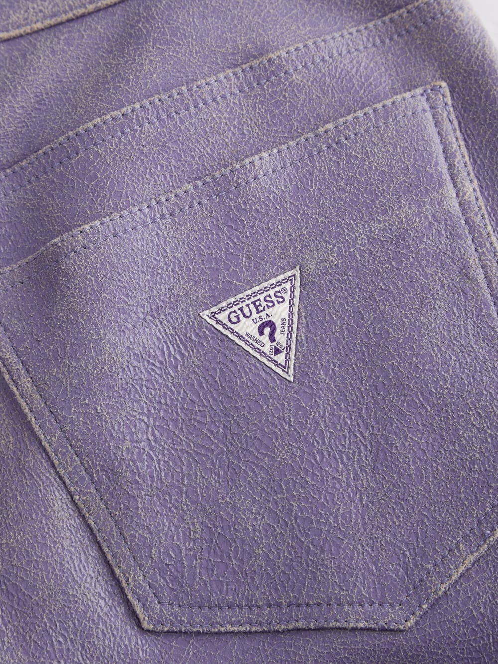 Cracked Leather Shorts - Guess