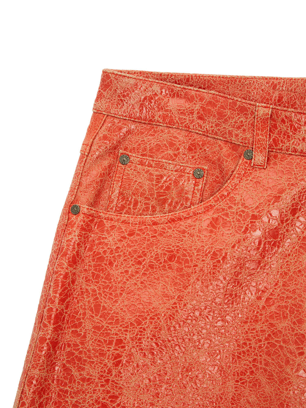 Cracked Leather Shorts - Guess