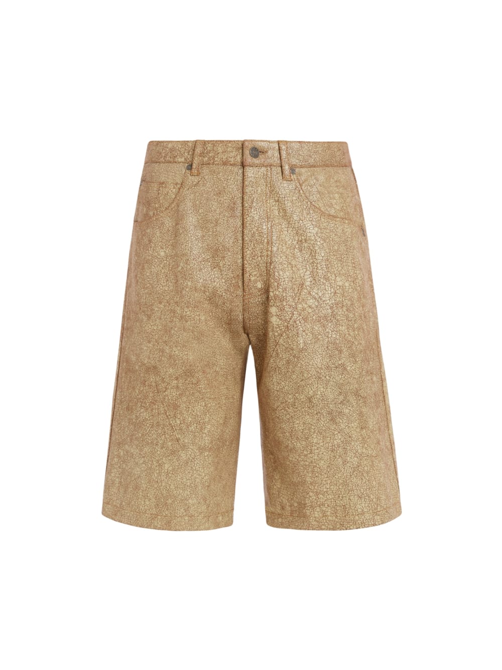 Cracked Leather Shorts - Guess