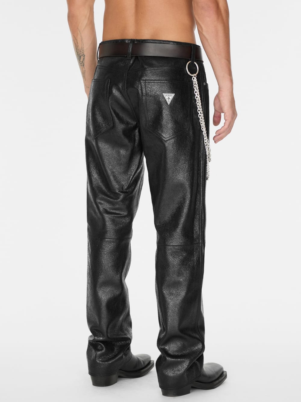 crackle leather pant - Guess