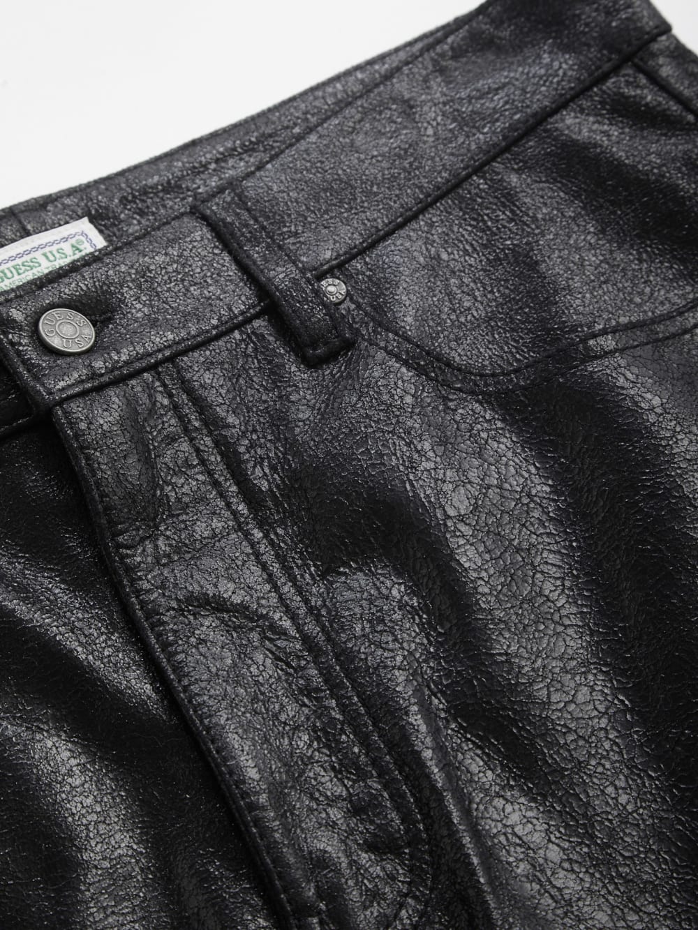 crackle leather pant - Guess