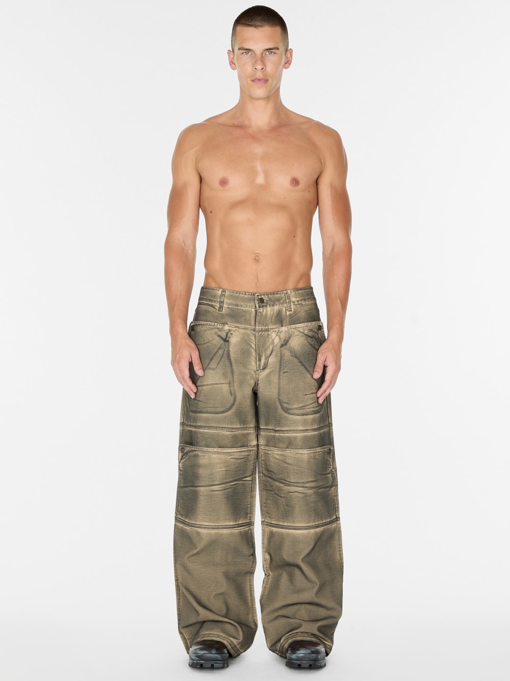 screenprinted cargo pant - Guess