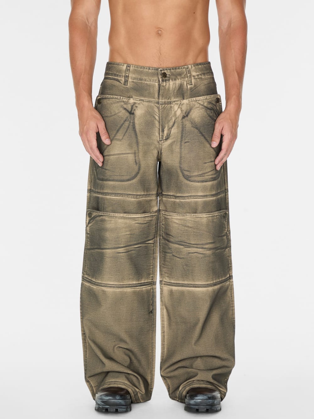 screenprinted cargo pant - Guess