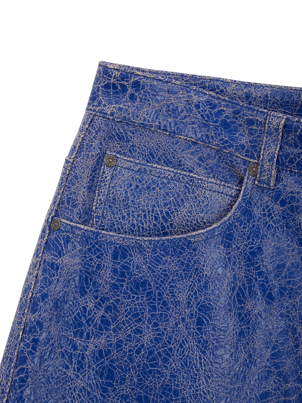 Cracked Leather Shorts - Guess