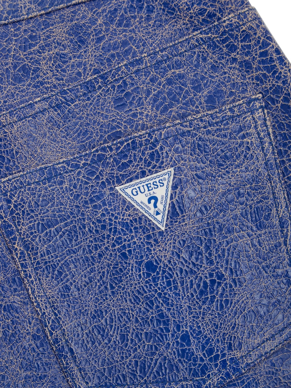 Cracked Leather Shorts - Guess