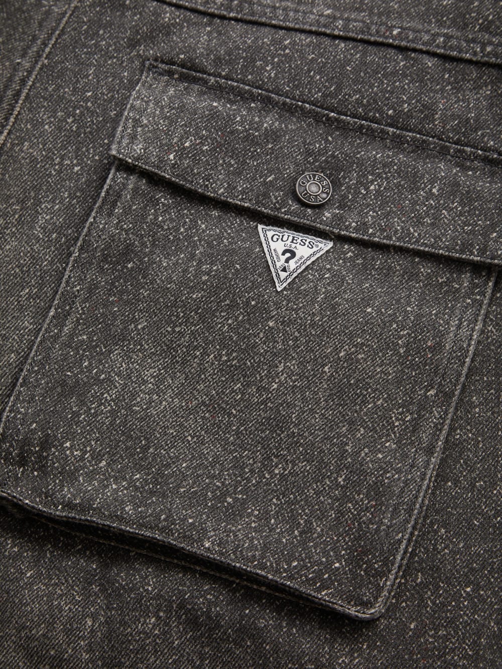 flannel lined relaxed bull denim pant - Guess