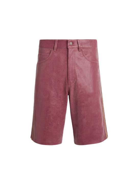 crackle leather shorts - Guess