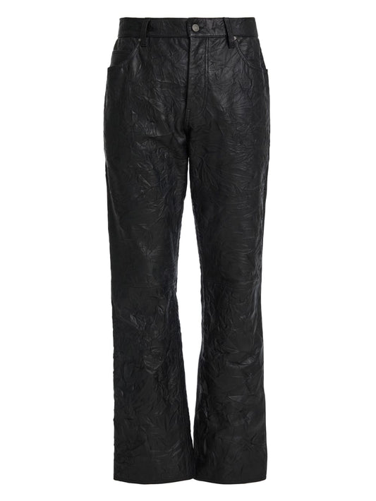 crinkle leather pant - Guess