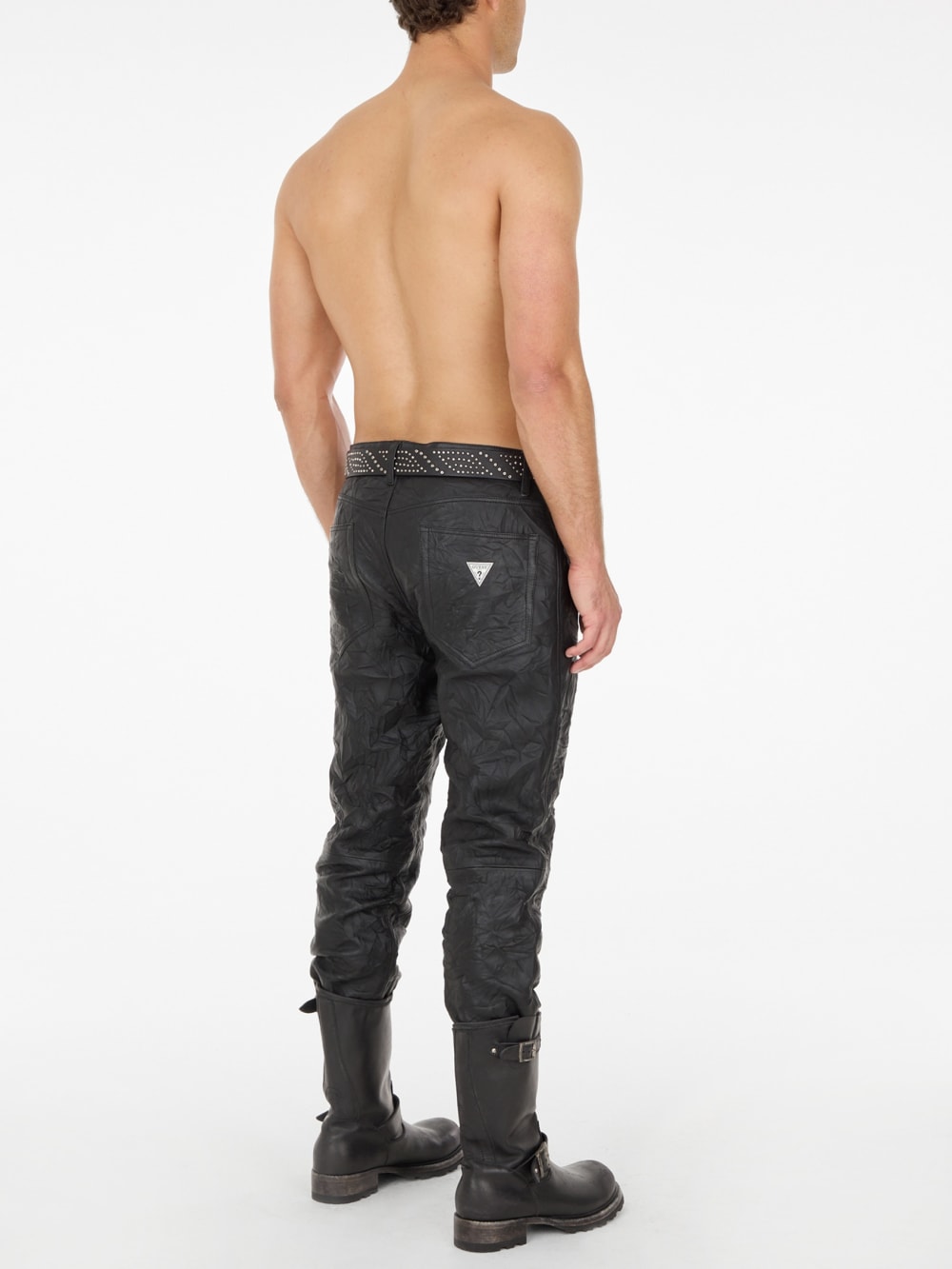 crinkle leather pant - Guess