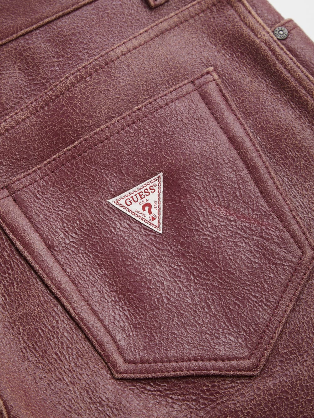 crackle leather pant - Guess