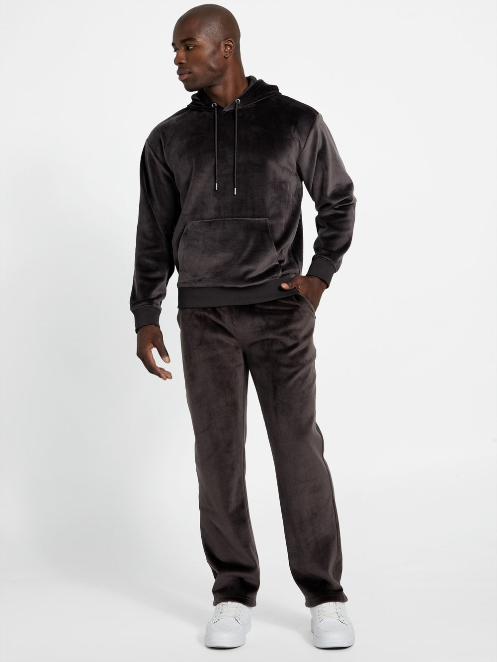Bonded Velvet Sweatpants - Guess