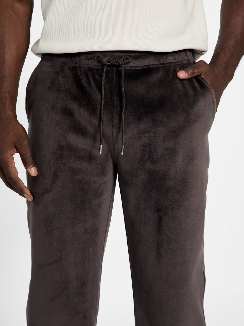 Bonded Velvet Sweatpants - Guess