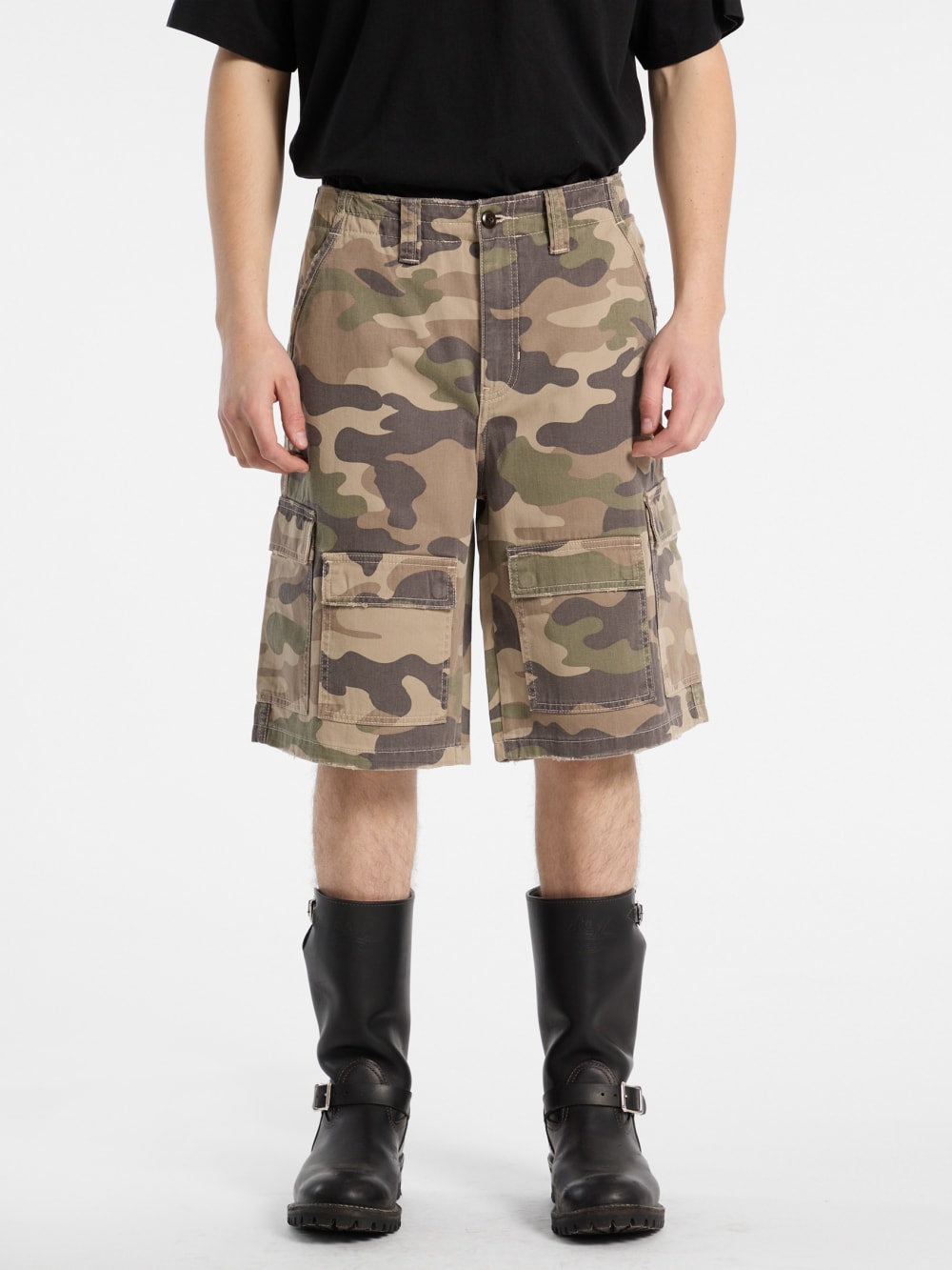 GUESS Originals Eco Twill Camo Cargo Shorts - Guess