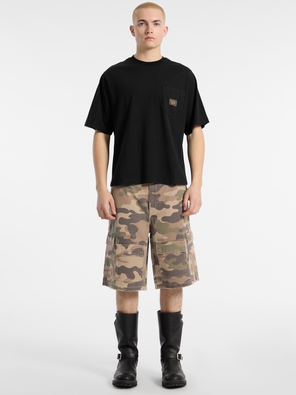 GUESS Originals Eco Twill Camo Cargo Shorts - Guess