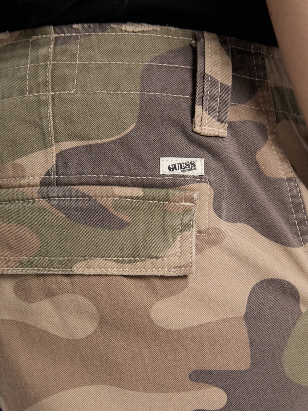 GUESS Originals Eco Twill Camo Cargo Shorts - Guess