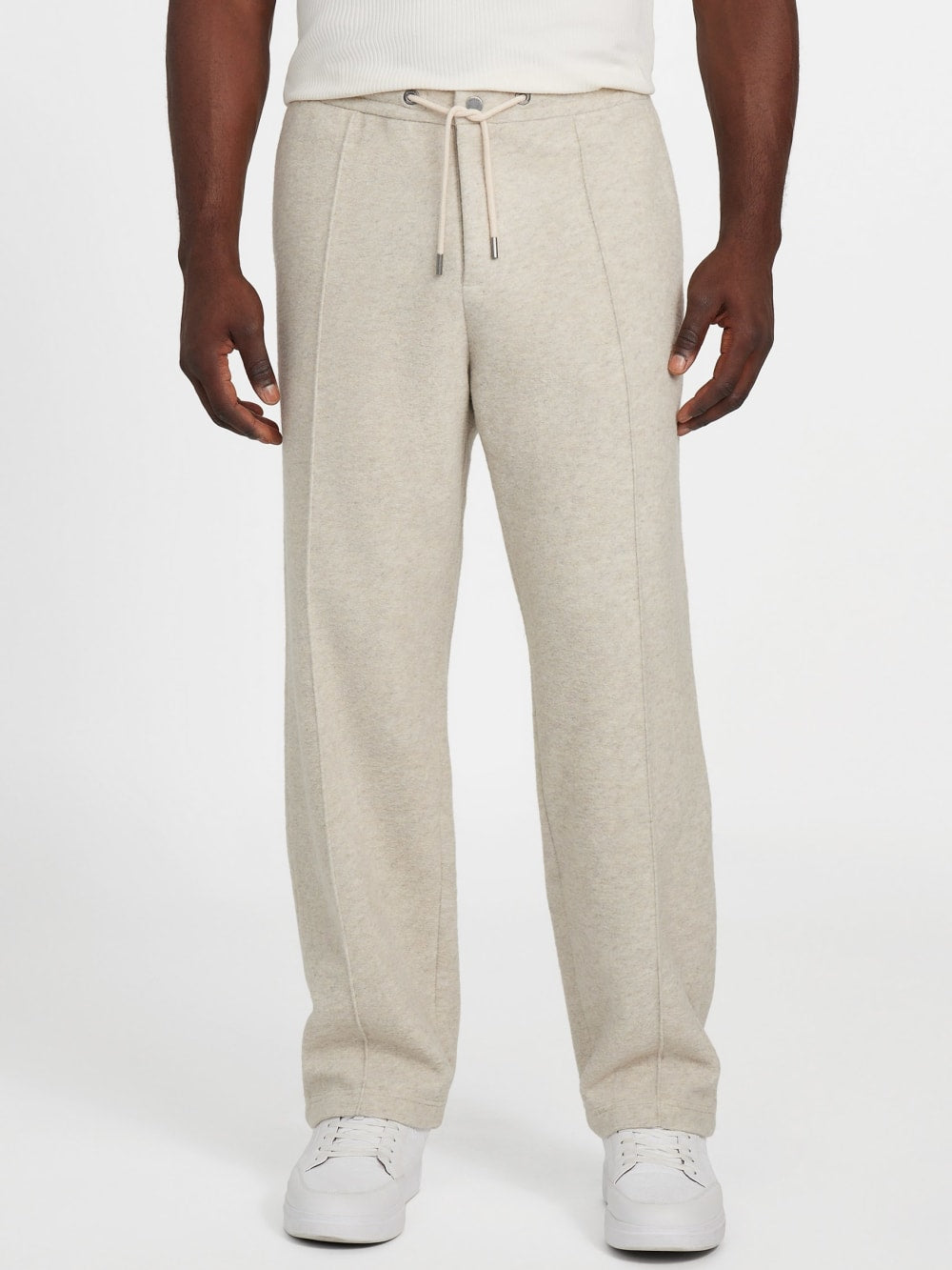 Scuba Wool-Blend Chino Melange Pants - Guess