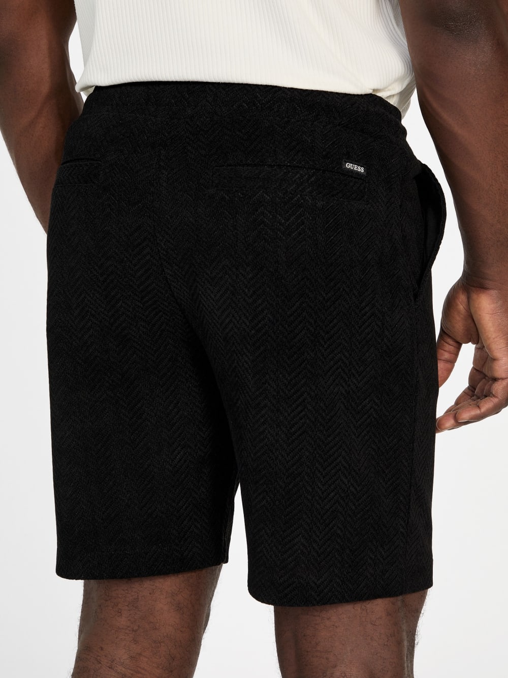 Eco Calvin Chevron-Knit Shorts - Guess