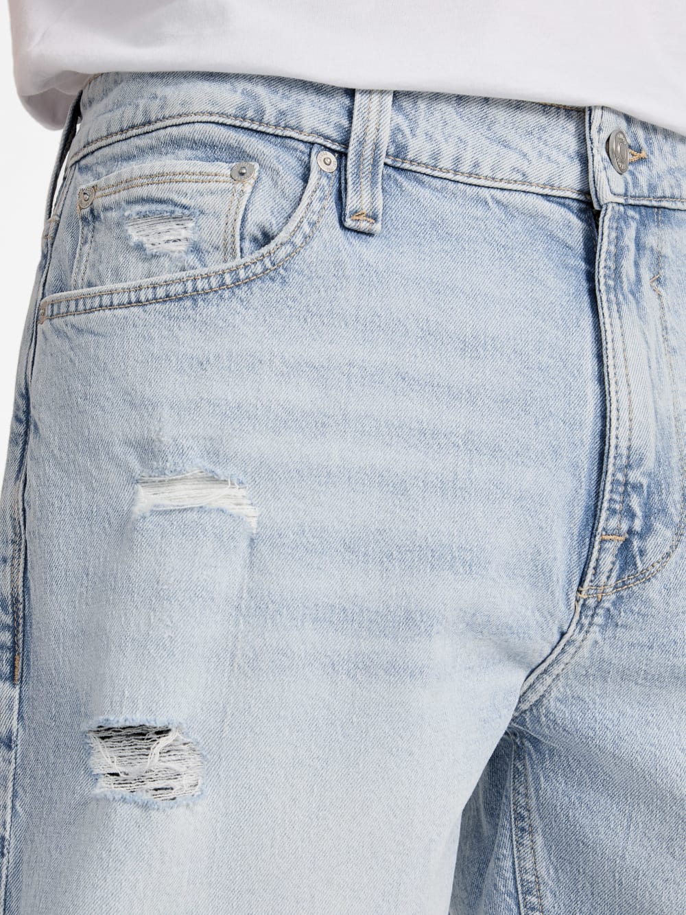 Eco Wyatt Distressed Denim Shorts - Guess
