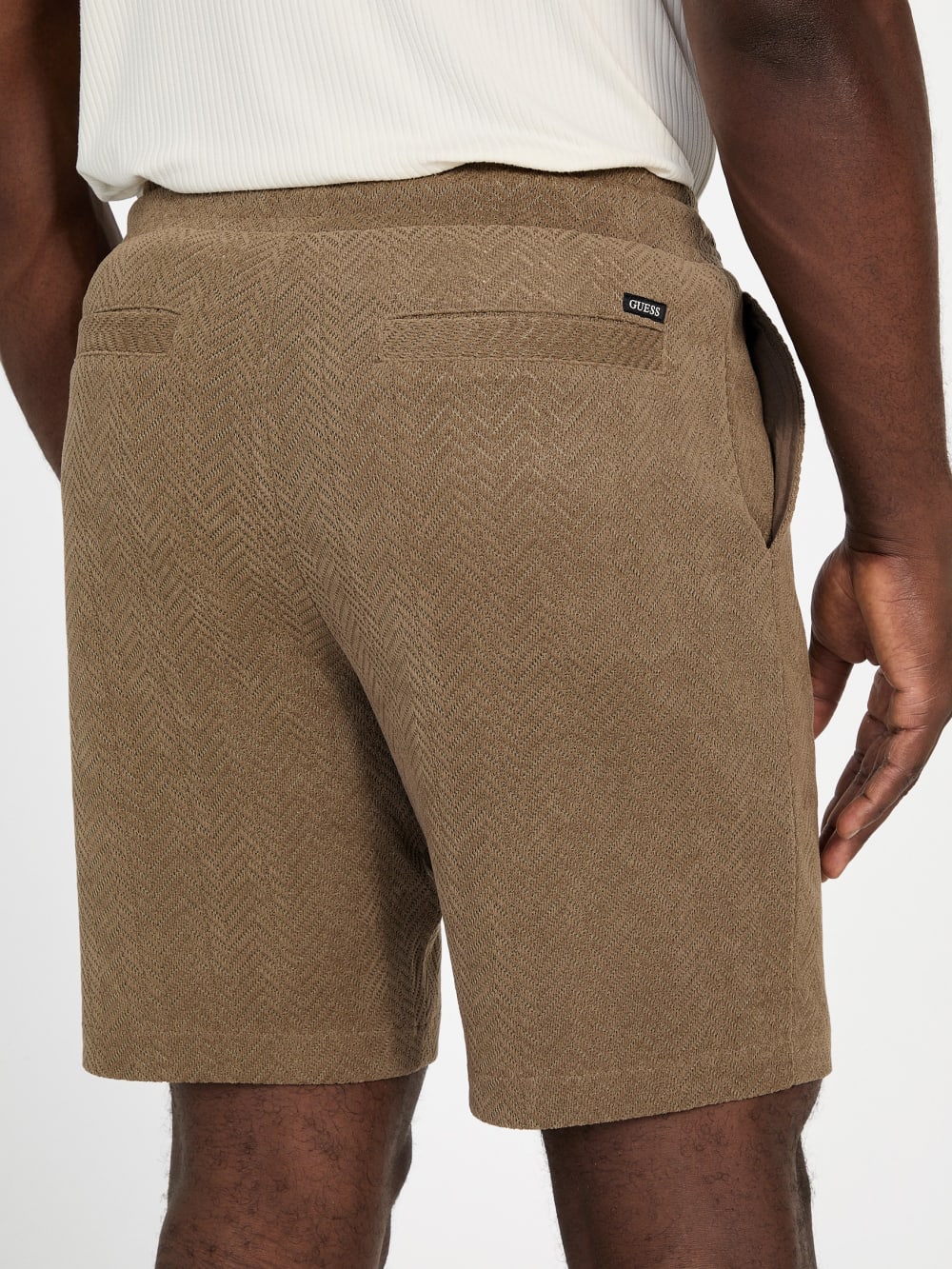 Eco Calvin Chevron-Knit Shorts - Guess