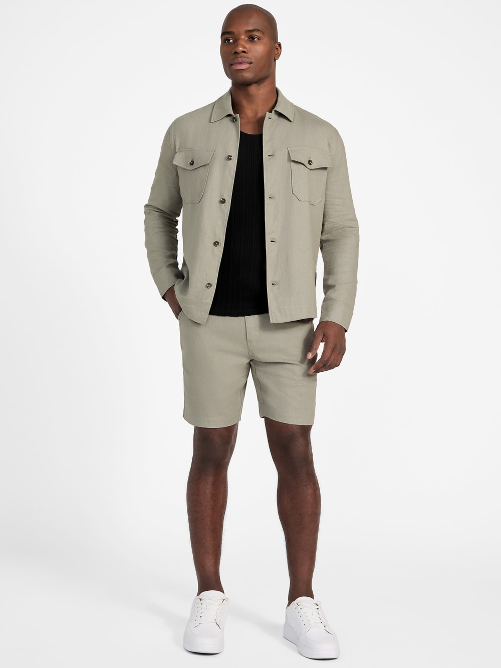 Eco Fletcher Linen Shorts - Guess