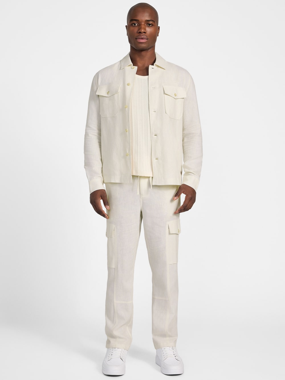 Eco Fletcher Linen Cargo Pants - Guess